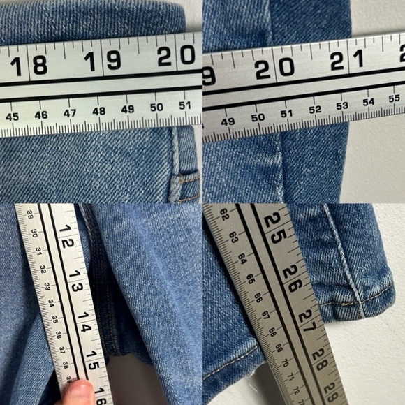 Good American Good Vintage Jeans Distressed Size 16 Straight Leg Denim Stretch - Picture 13 of 13